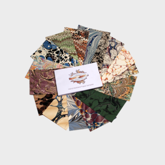 Hand Marbled Paper Sample Box